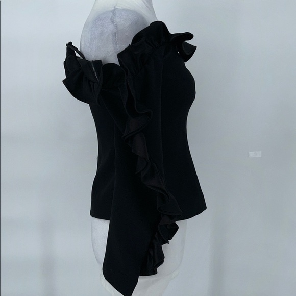 CINQ A SEPT Macie Top Off-the-Shoulder Ruffle Top Size S - Picture 5 of 14